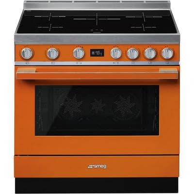SMEG CPF9IPOR inductie fornuis oranje