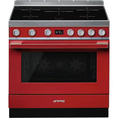 SMEG CPF9IPR inductie fornuis rood