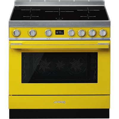 SMEG CPF9IPYW inductie fornuis geel