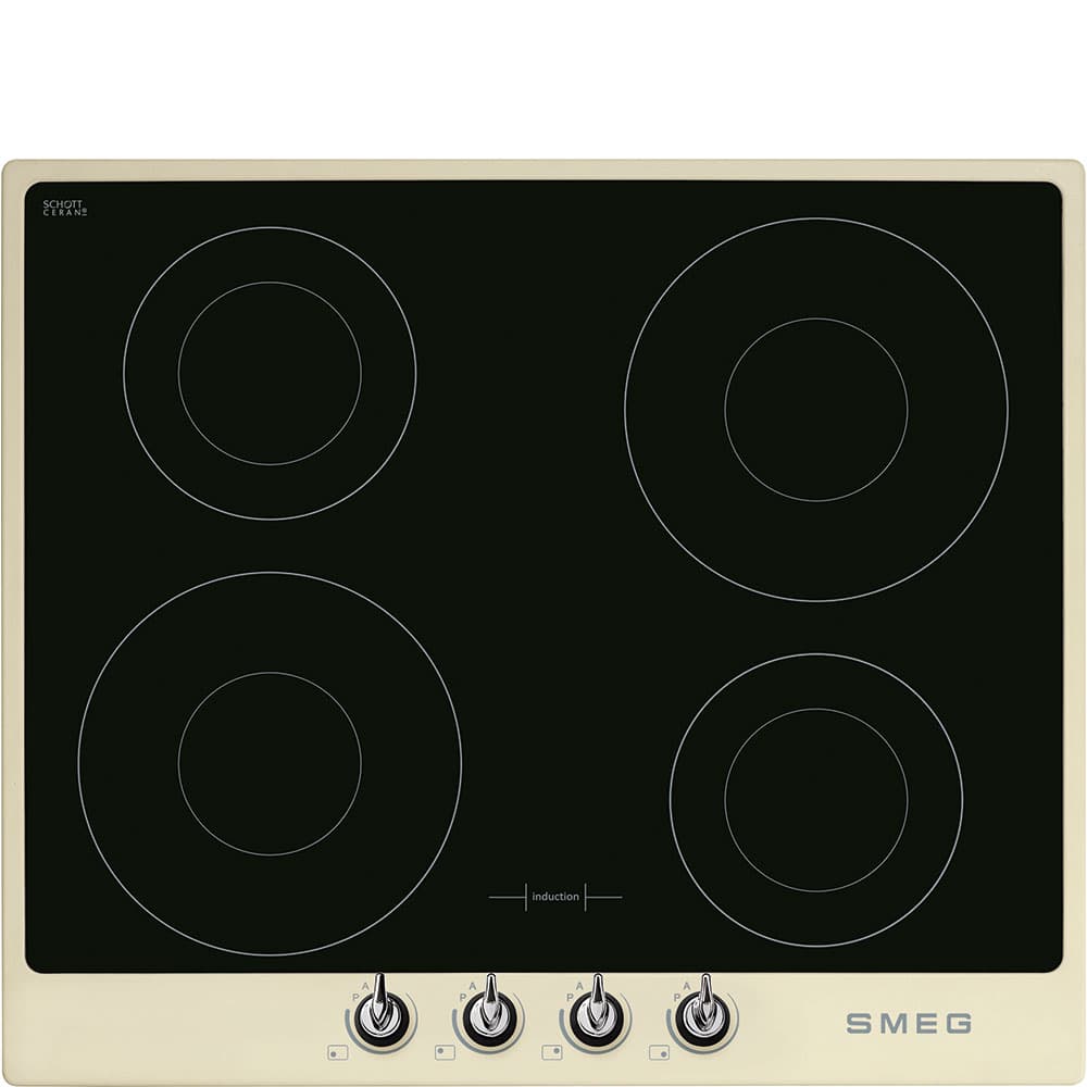 SMEG SI964PM inductie kookplaat crème