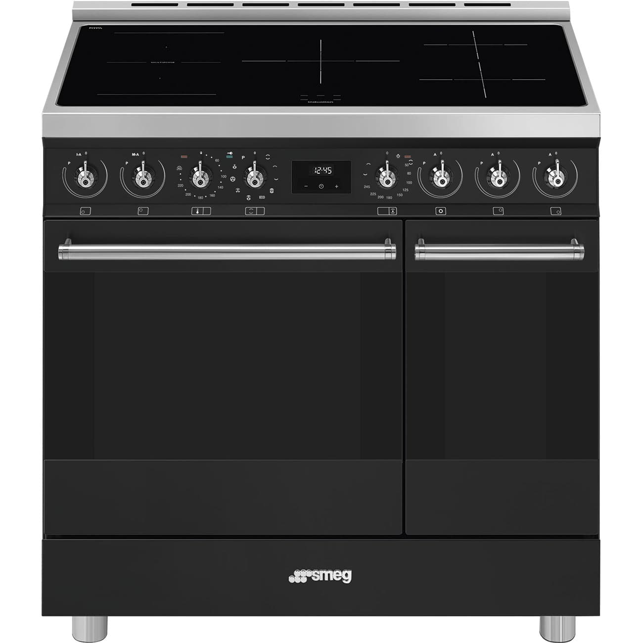 SMEG C92IPMB2 inductie fornuis matt black