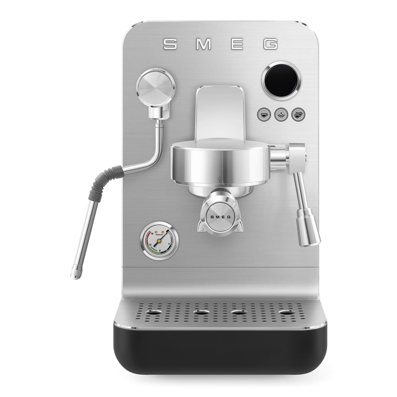 SMEG EMC02BLMEU Handmatige espressomachine mat zwart