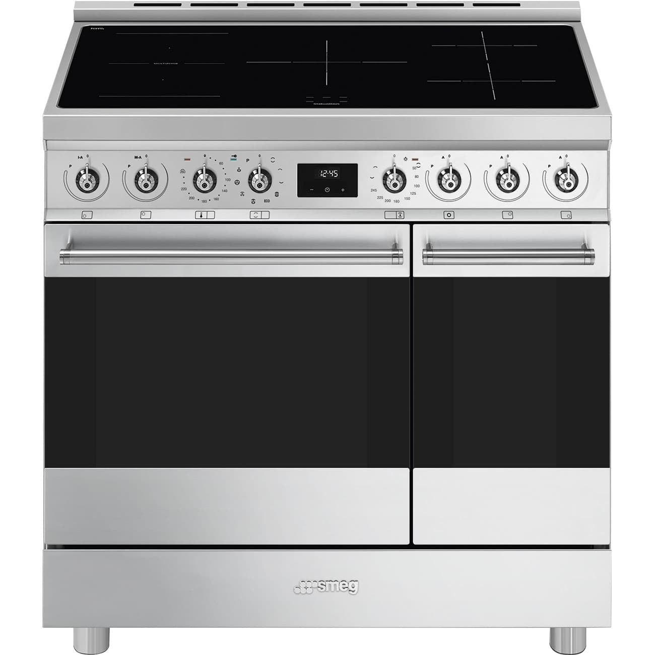 SMEG C92IPX2 inductie fornuis RVS