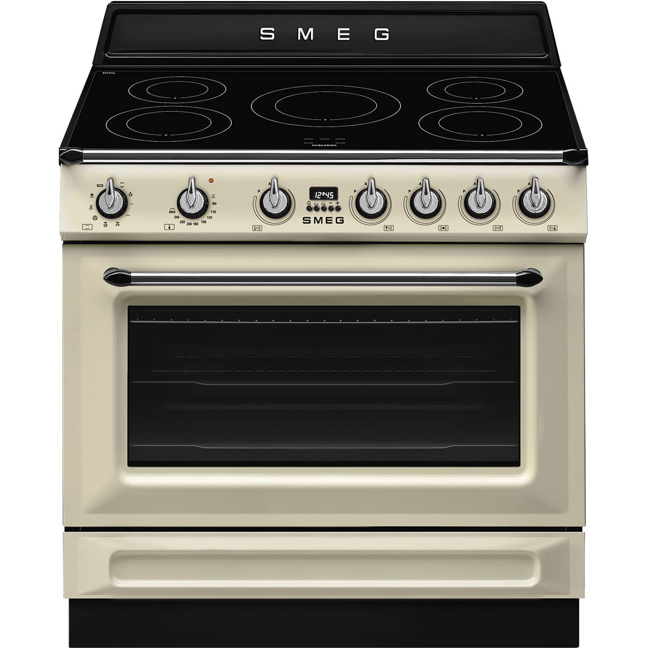 SMEG TR90IMP inductie fornuis crème