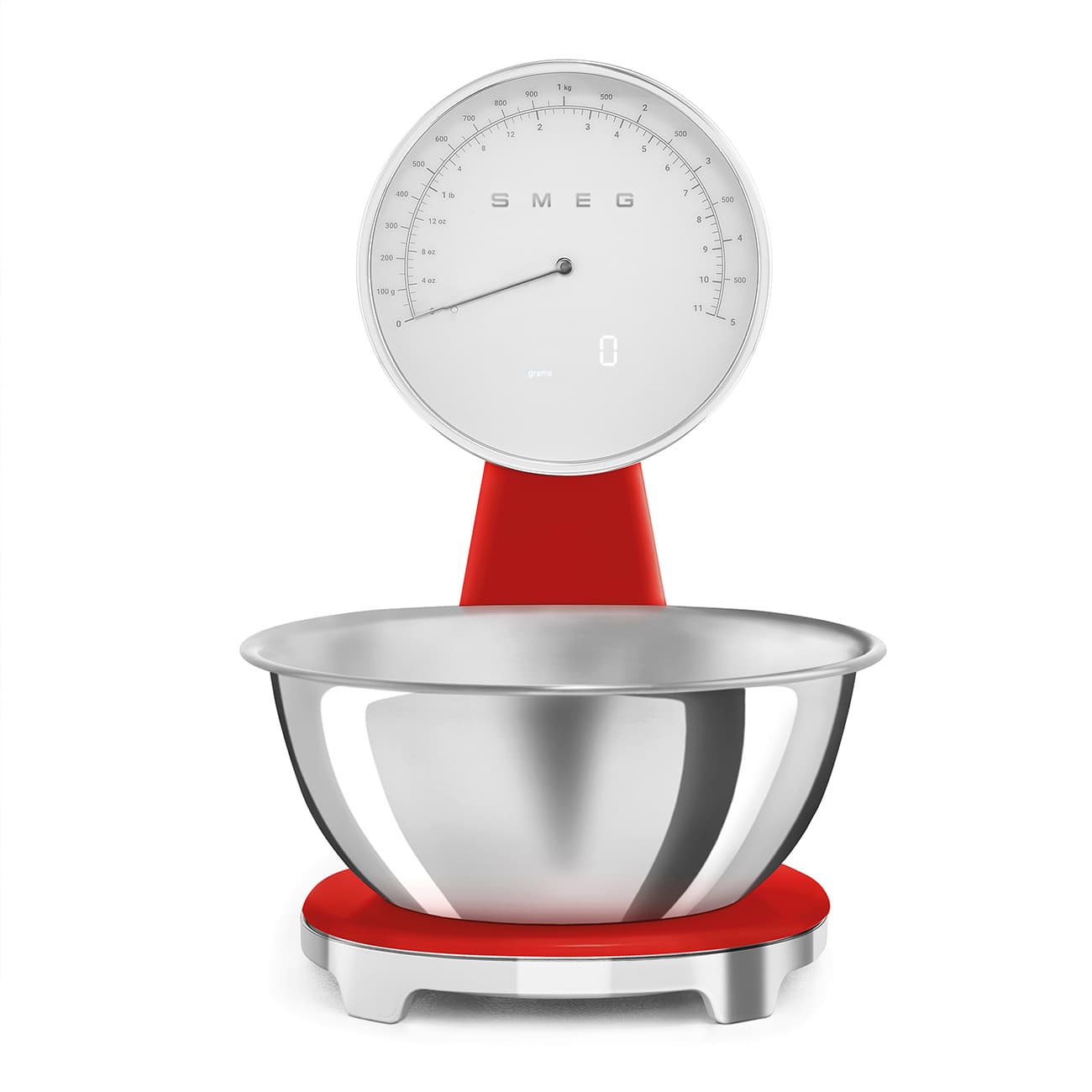 SMEG KSF01RDWW keukenweegschaal rood