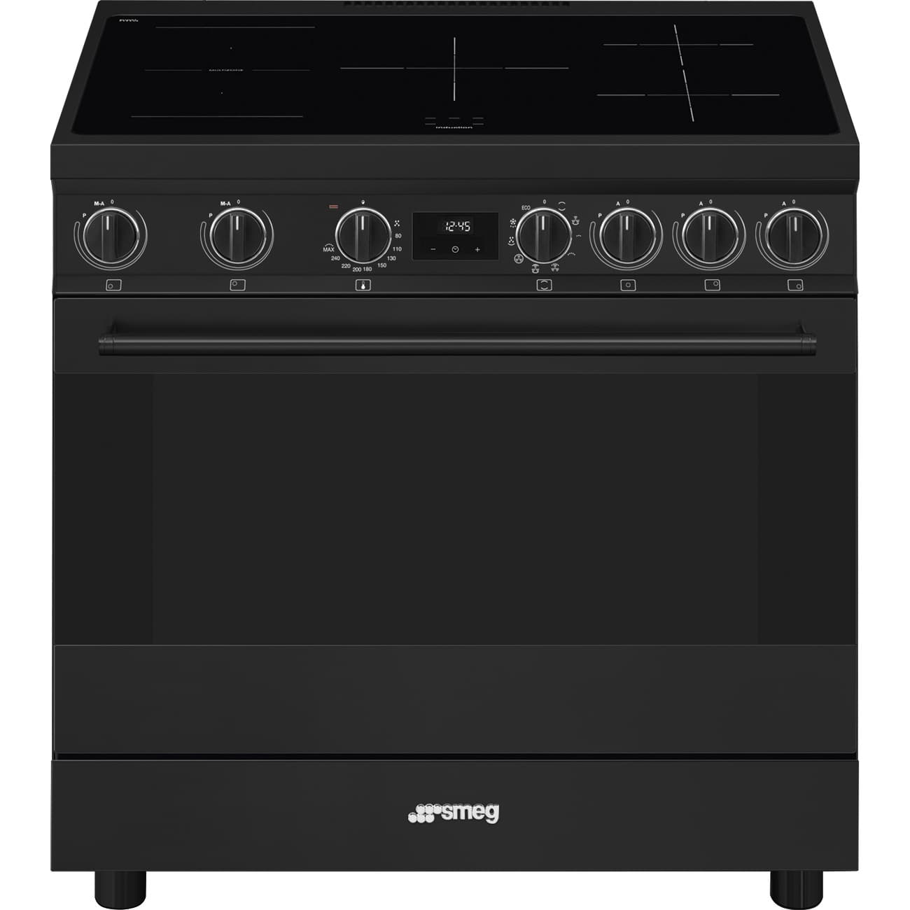 SMEG C91IEA2 inductie fornuis matt black