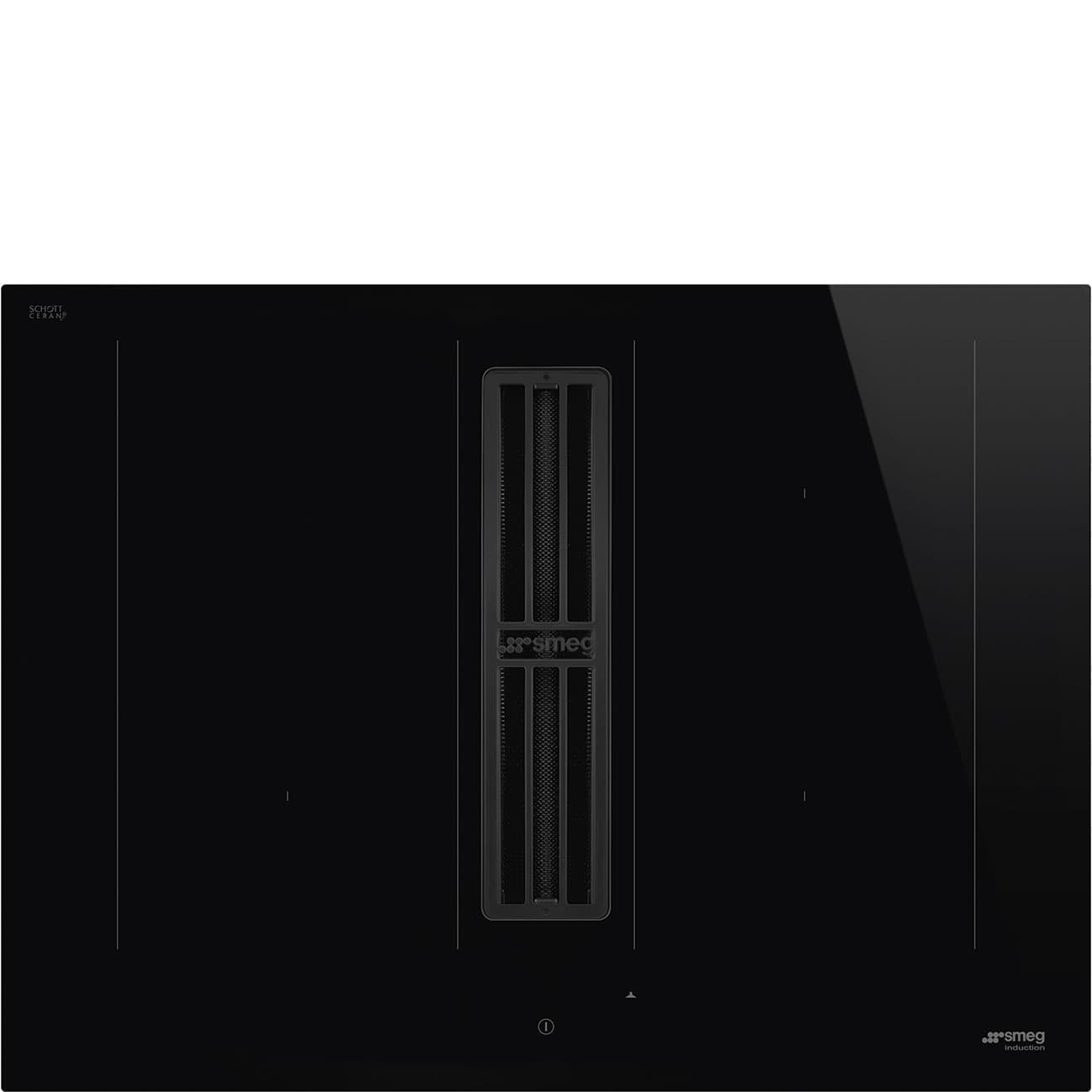 SMEG HOBD472D2 kookplaat met afzuiging zwart