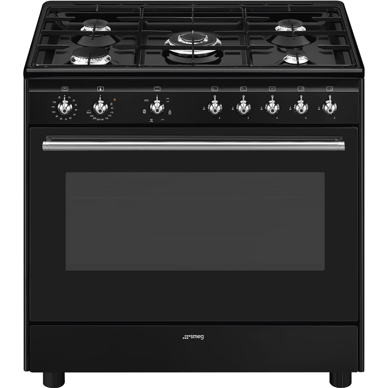 SMEG CX91GMBLNLK fornuis zwart