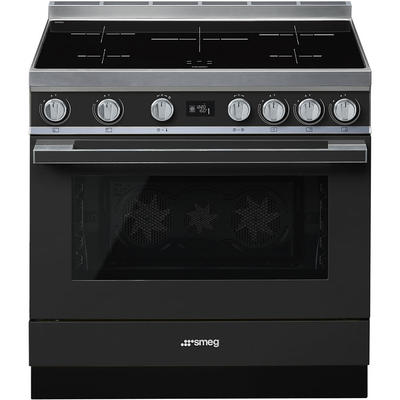 Smeg CPF9IPAN inductie fornuis antraciet