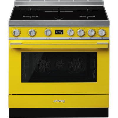 Smeg CPF9IPYW inductie fornuis geel