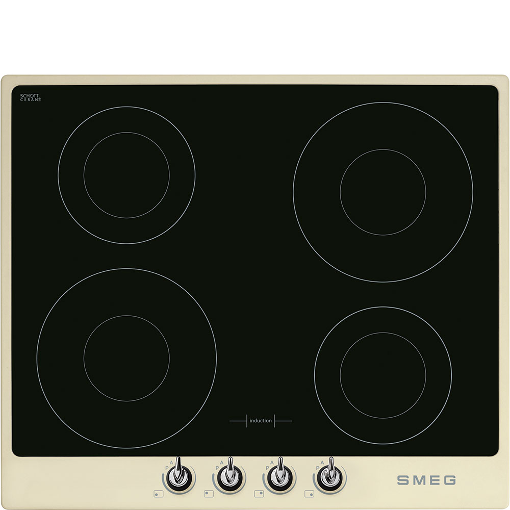 Smeg SI964PM inductie kookplaat crème