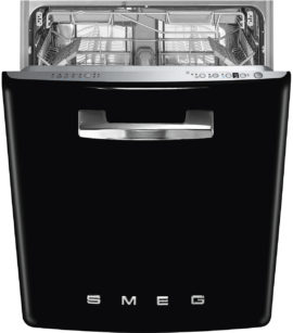 Smeg STFABBL3 vaatwasser zwart