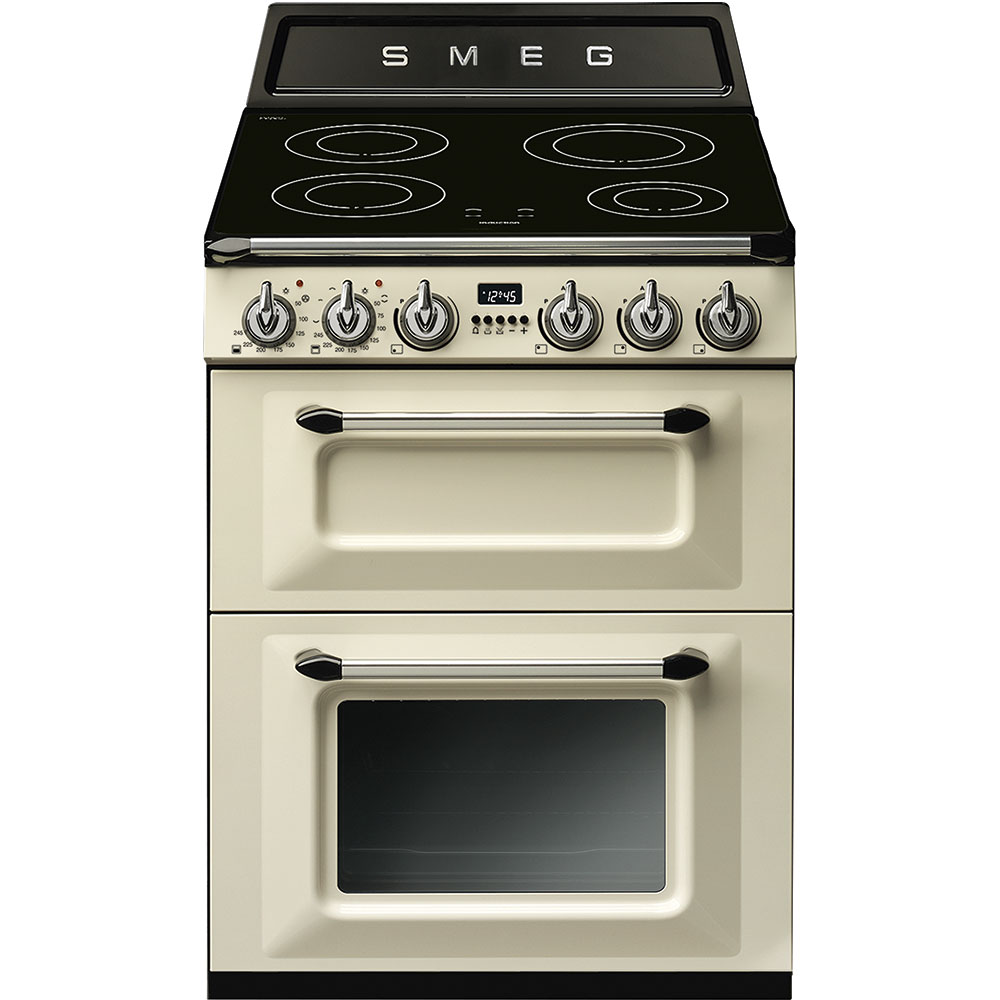 Smeg TR62IP2 inductie fornuis crème
