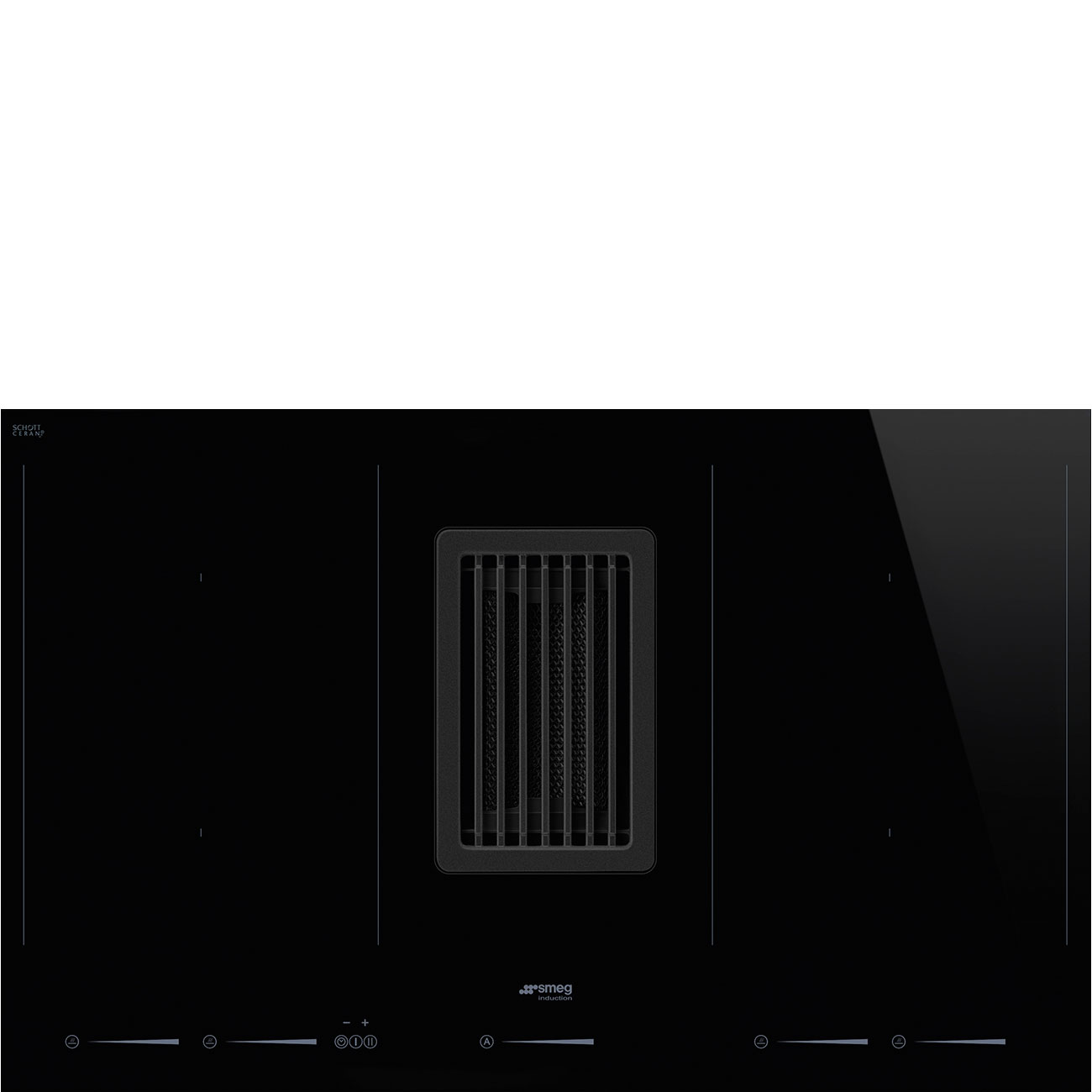 Smeg HOBD682D1 kookplaat met afzuiging