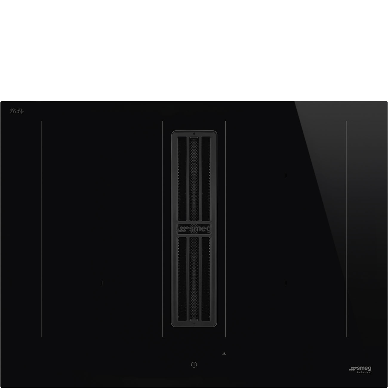 Smeg HOBD472D2 kookplaat met afzuiging zwart