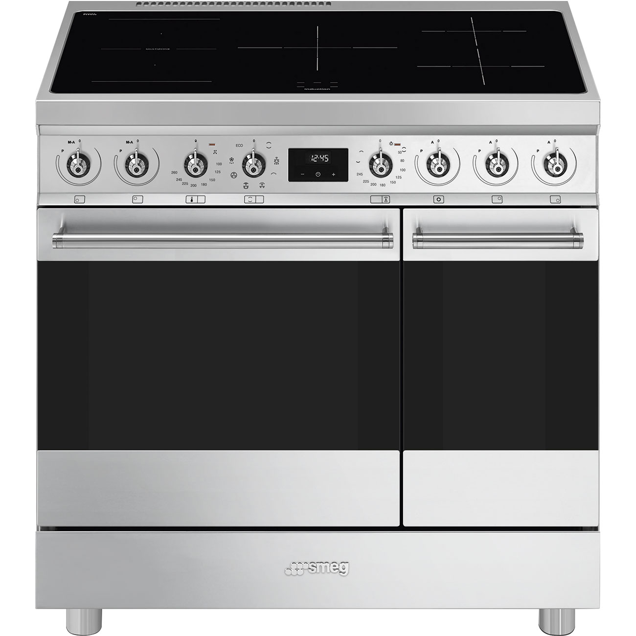 Smeg C92IMX2 inductie fornuis RVS