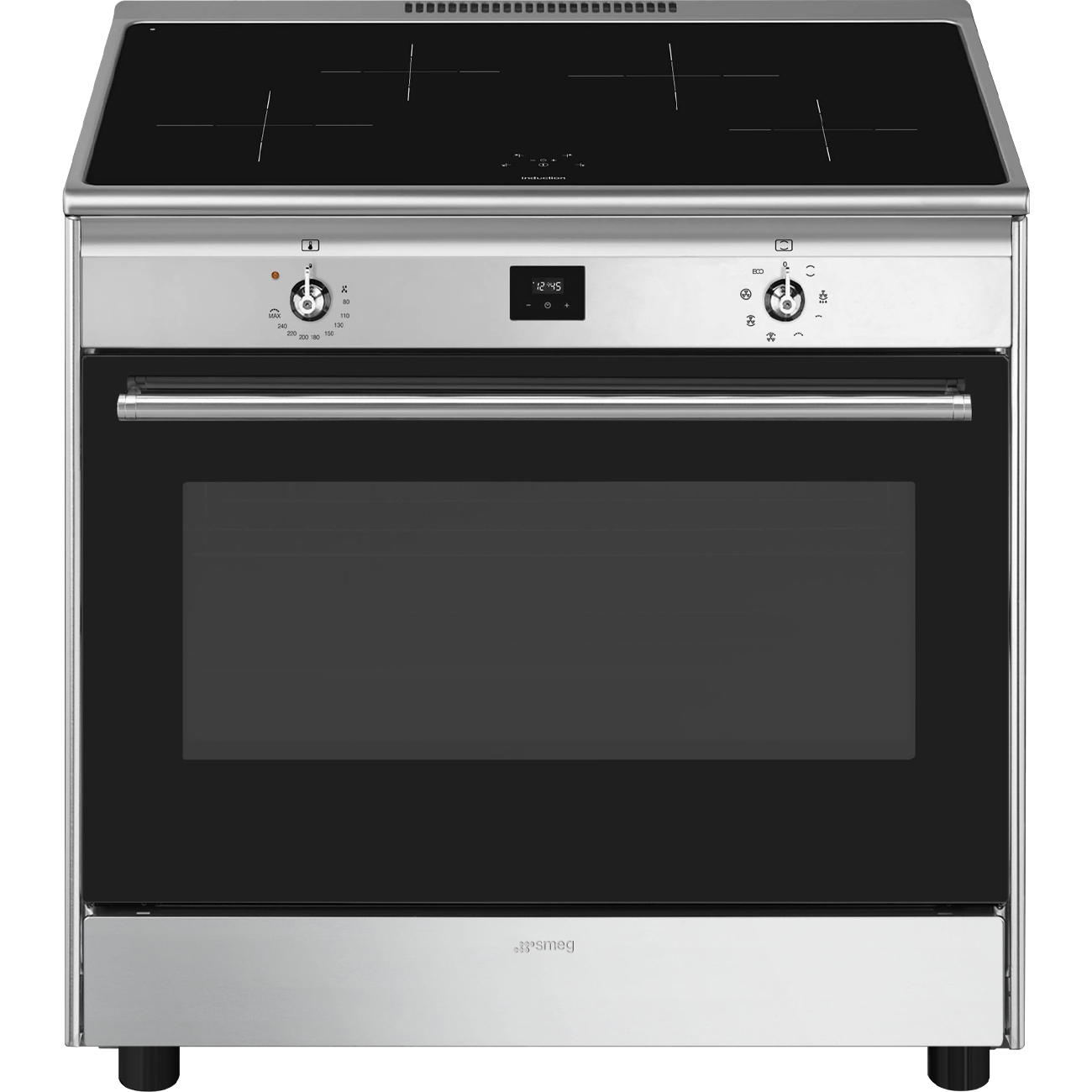 Smeg CG90CIXT inductie fornuis RVS