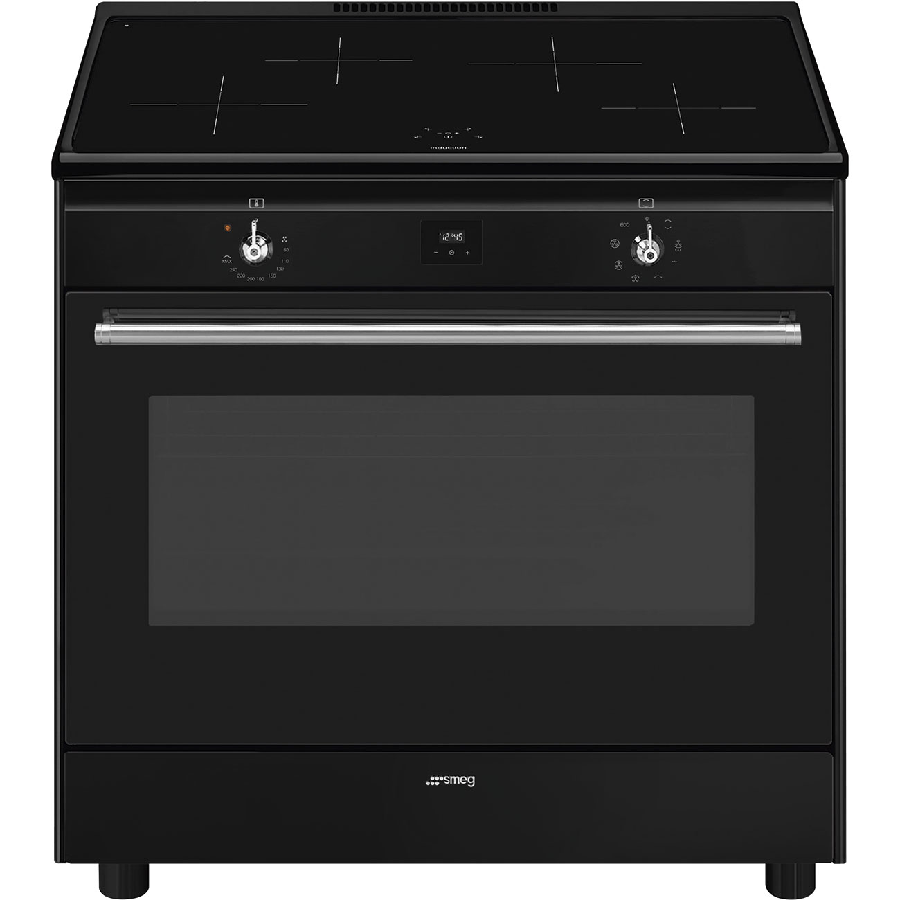 Smeg CX91IMBL inductie fornuis zwart