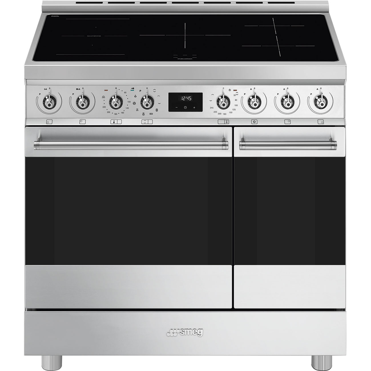 Smeg C92IPX2 inductie fornuis RVS