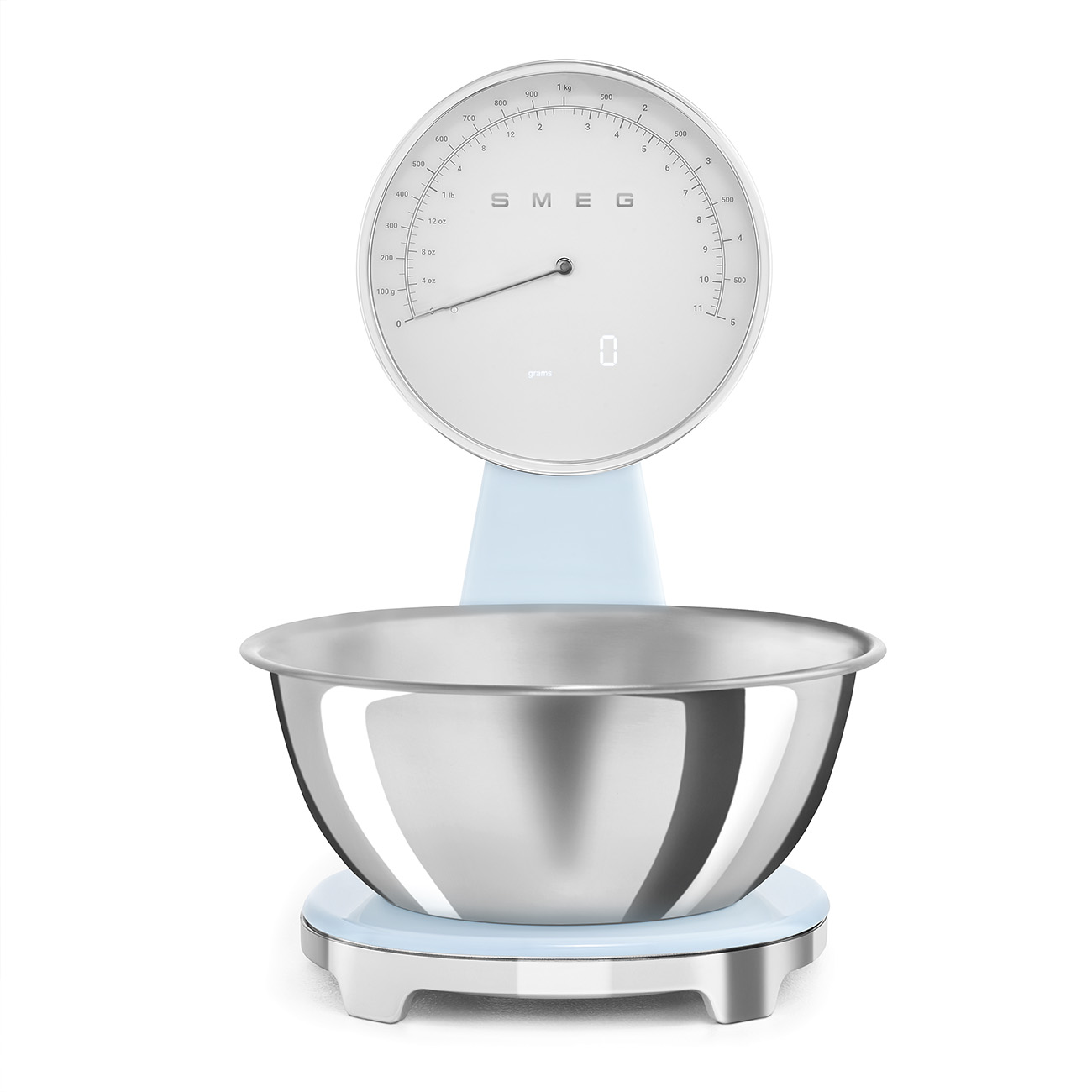 Smeg KSF01PBWW keukenweegschaal pastelblauw