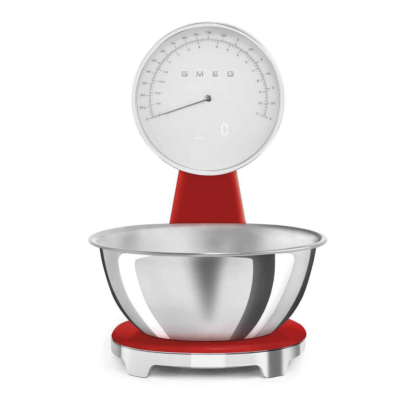 Smeg KSF01RDWW keukenweegschaal rood