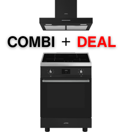 Smeg C6IMMBT2 fornuis + KBT600MB afzuigkap
