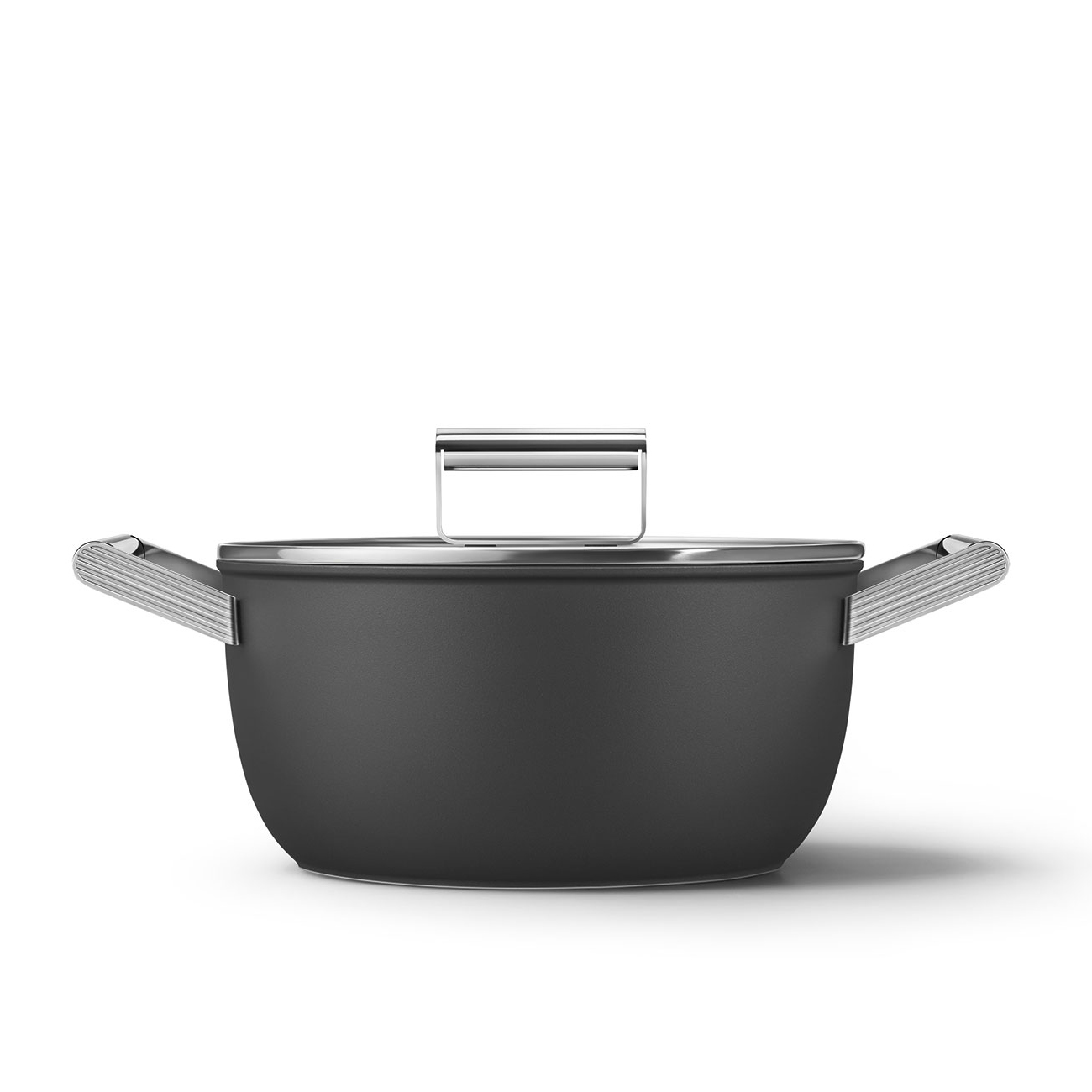 Smeg CSF2412BLM braadpan zwart