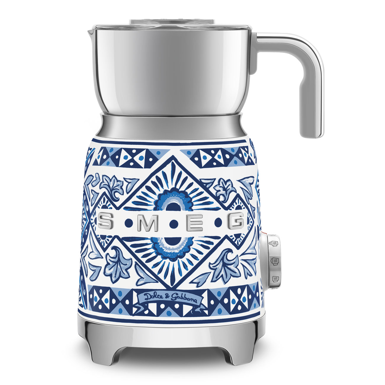 Smeg MFF01DGBEU melkopschuimer D&G Blu Mediterraneo